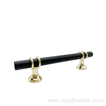 Simple Nordic wardrobe door handle pure black